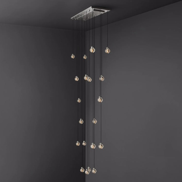 Perle Glass Linear Chandelier