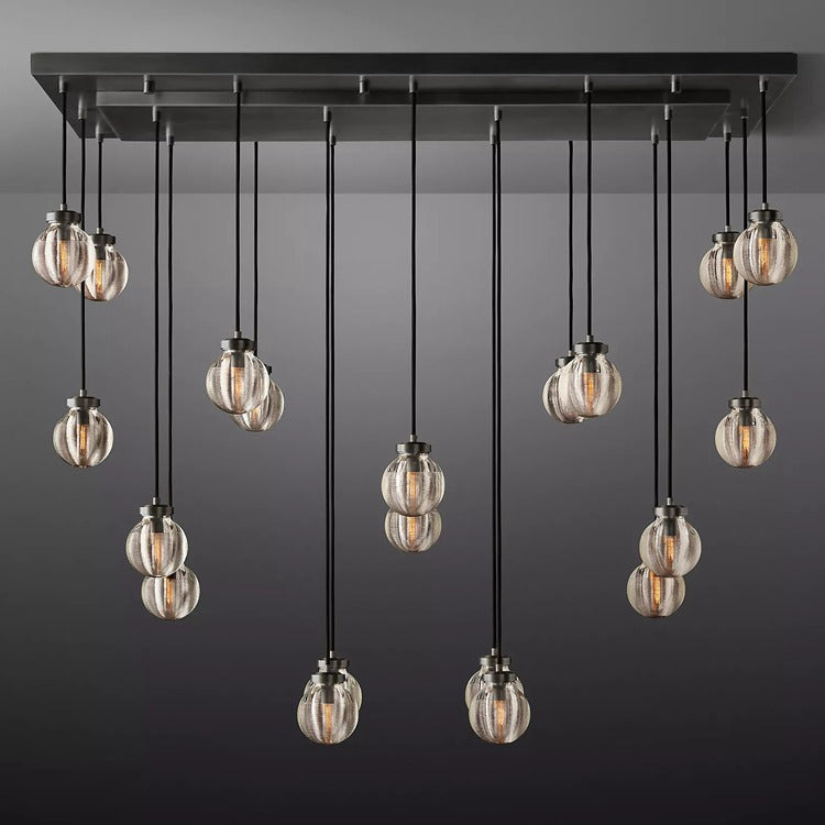 Perle Glass Linear Chandelier