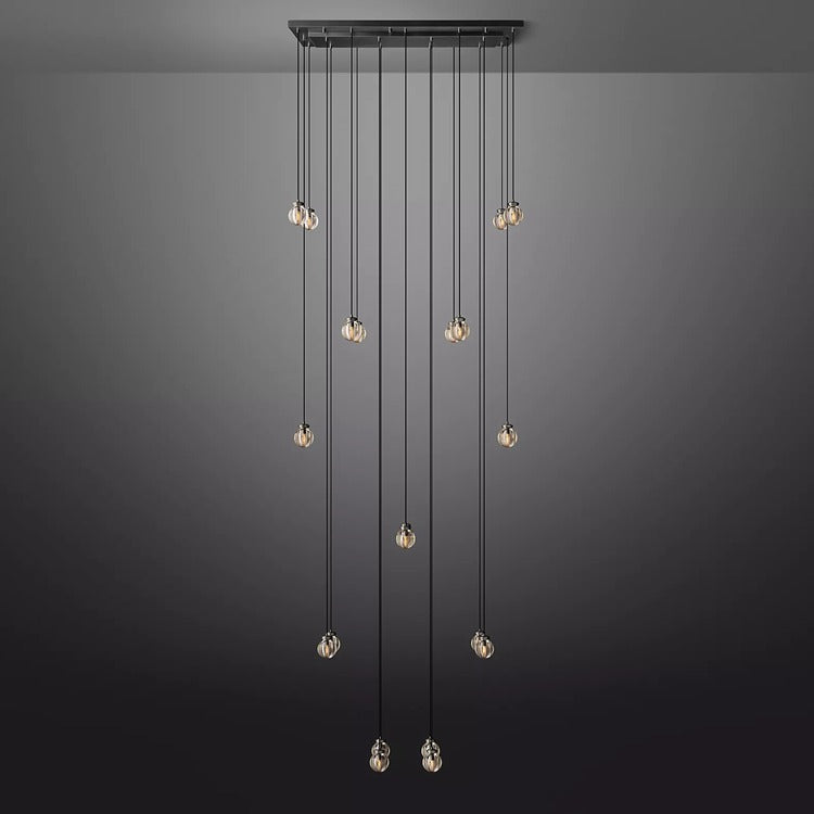 Perle Glass Linear Chandelier