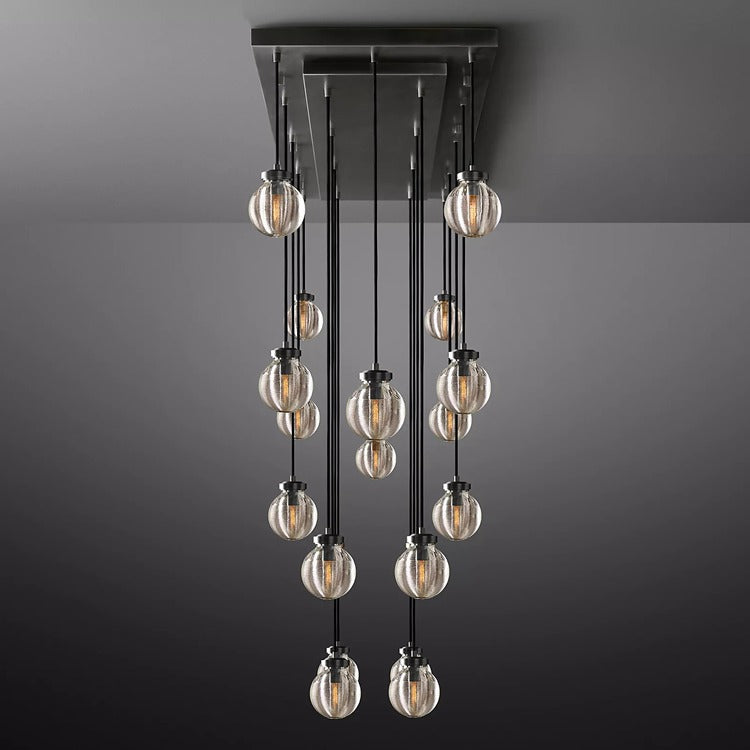 Perle Glass Linear Chandelier