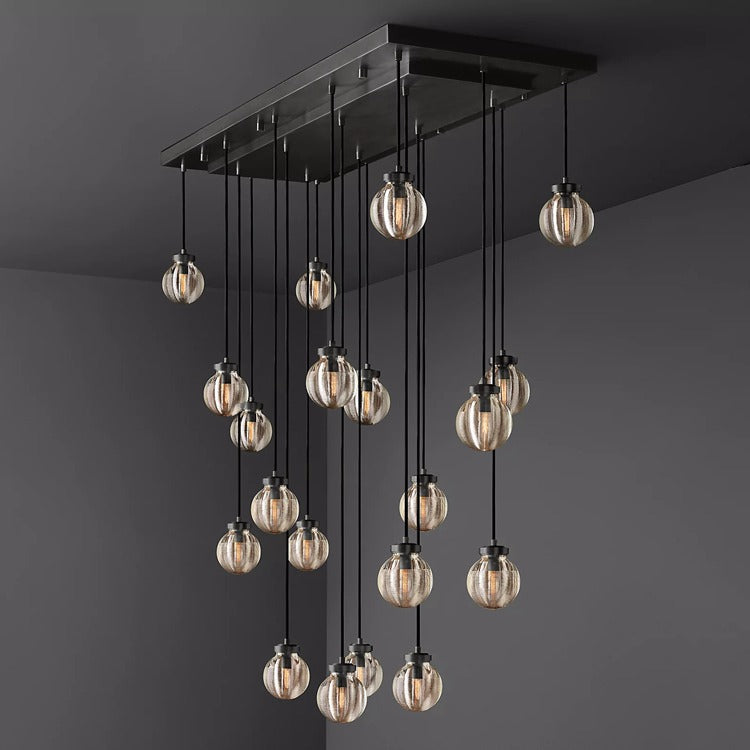 Perle Glass Linear Chandelier