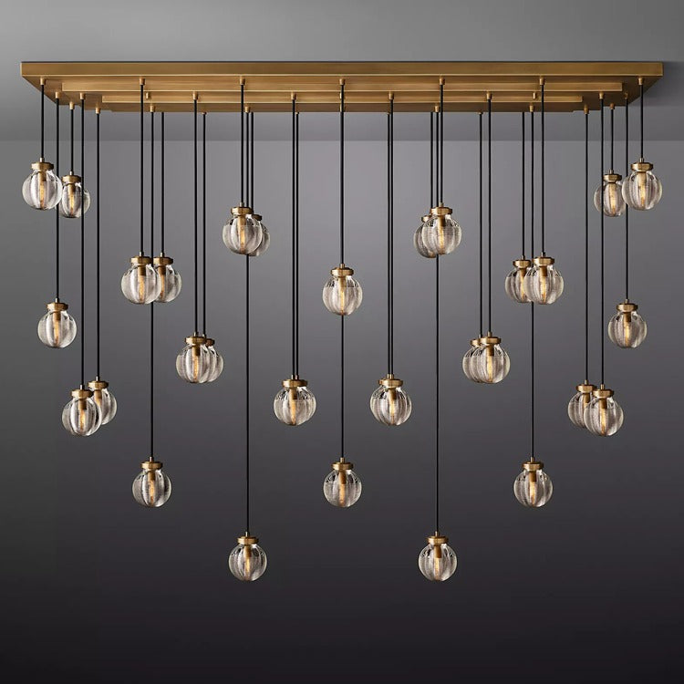 Perle Glass Linear Chandelier