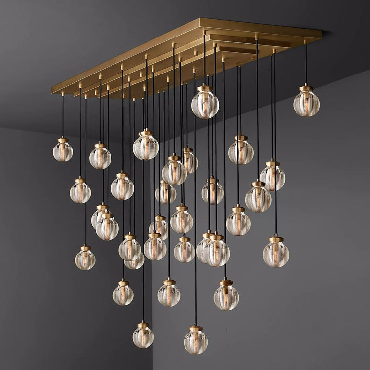 Perle Glass Linear Chandelier