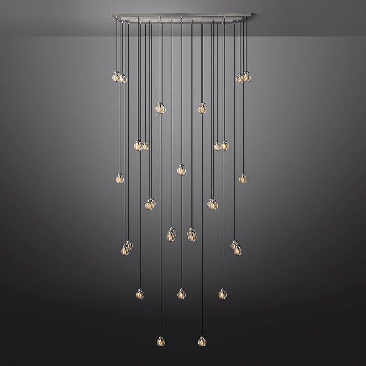 Perle Glass Linear Chandelier
