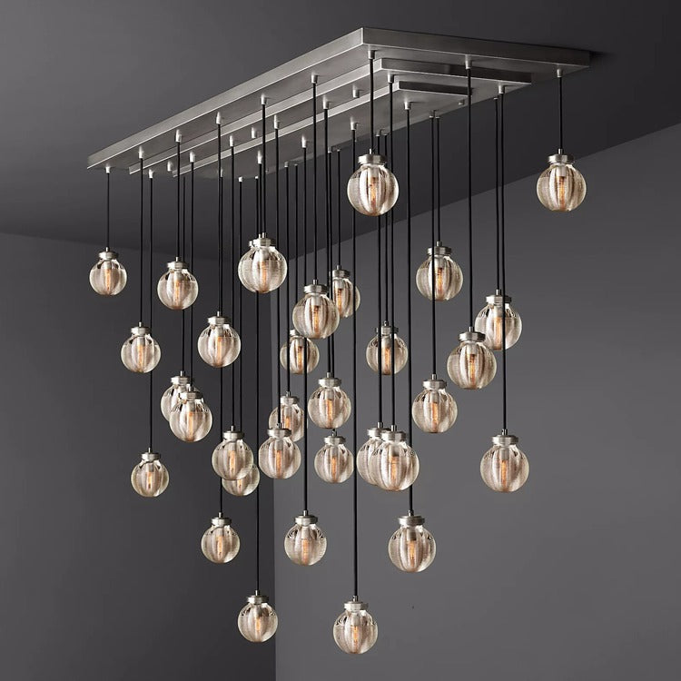 Perle Glass Linear Chandelier