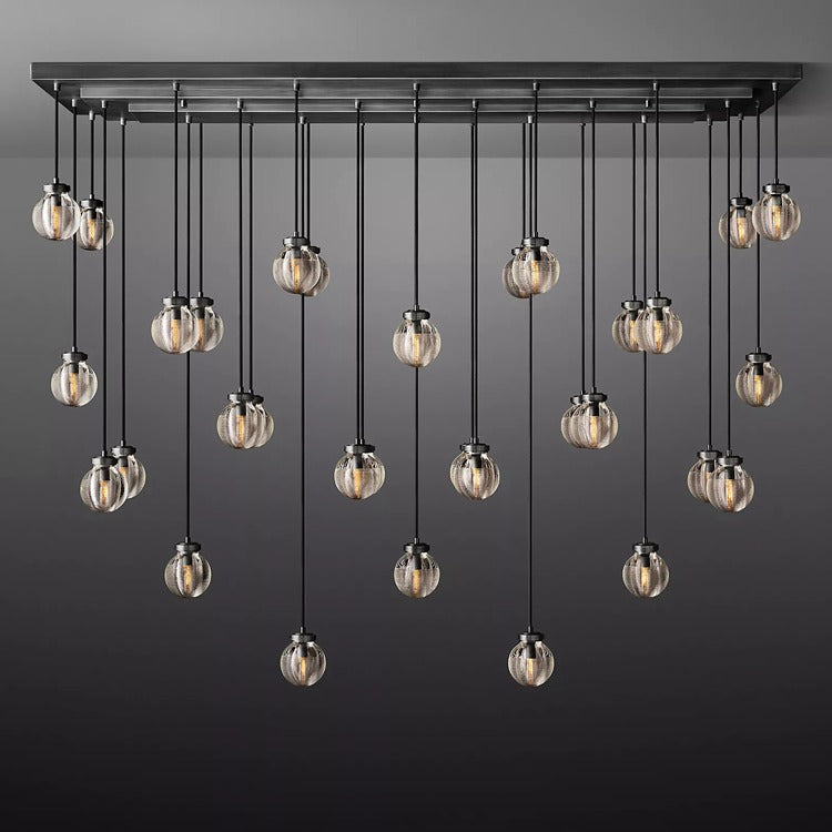 Perle Glass Linear Chandelier
