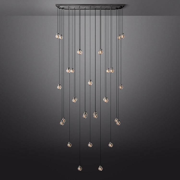 Perle Glass Linear Chandelier