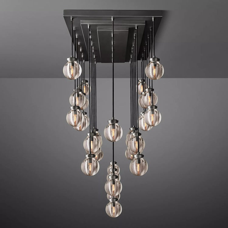 Perle Glass Linear Chandelier