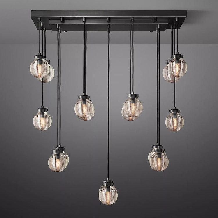 Perle Glass Linear Chandelier