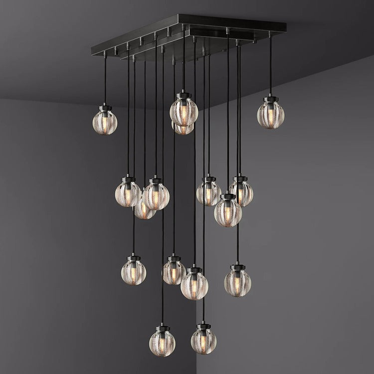 Perle Glass Linear Chandelier