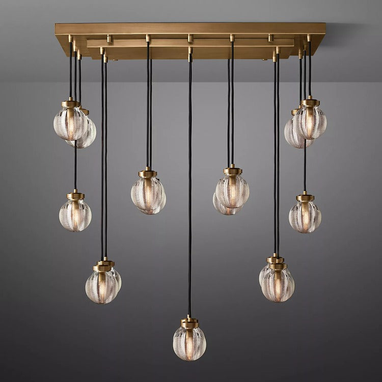 Perle Glass Linear Chandelier
