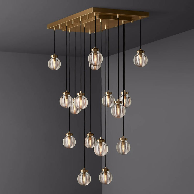 Perle Glass Linear Chandelier
