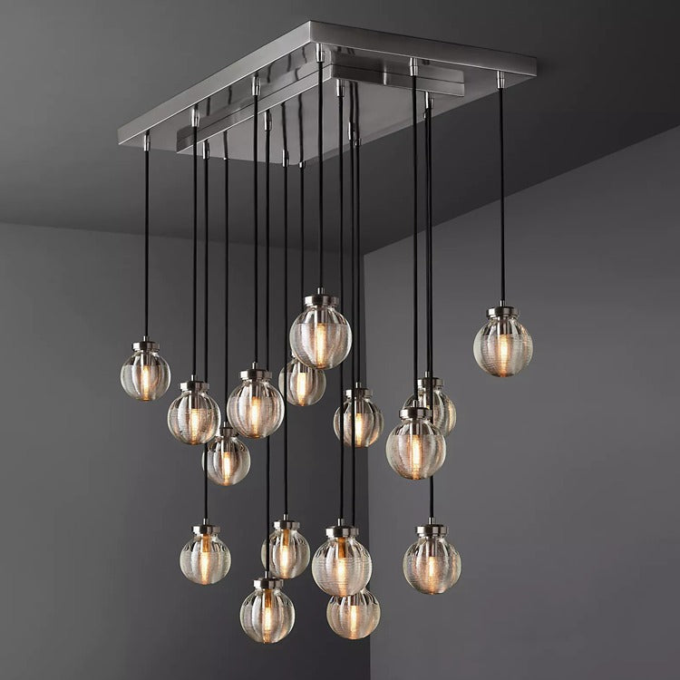 Perle Glass Linear Chandelier