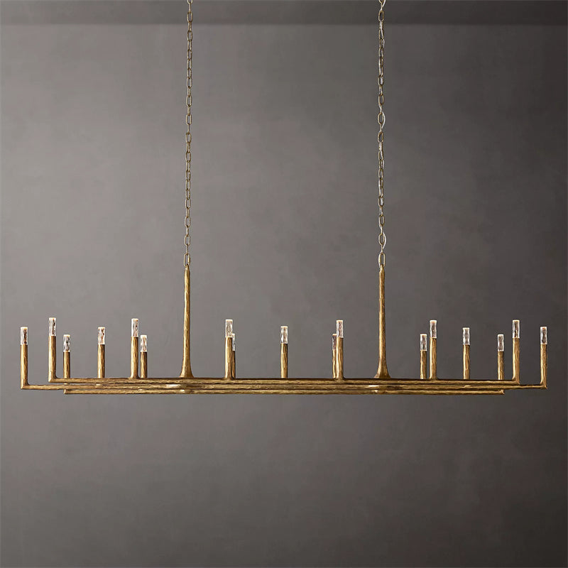 Thaddeus Linear Chandelier 96", Vintage Branch Chandelier