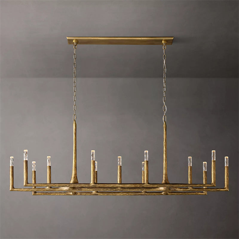 Thaddeus Linear Chandelier 72", Luxury Interior Decoration Lamp