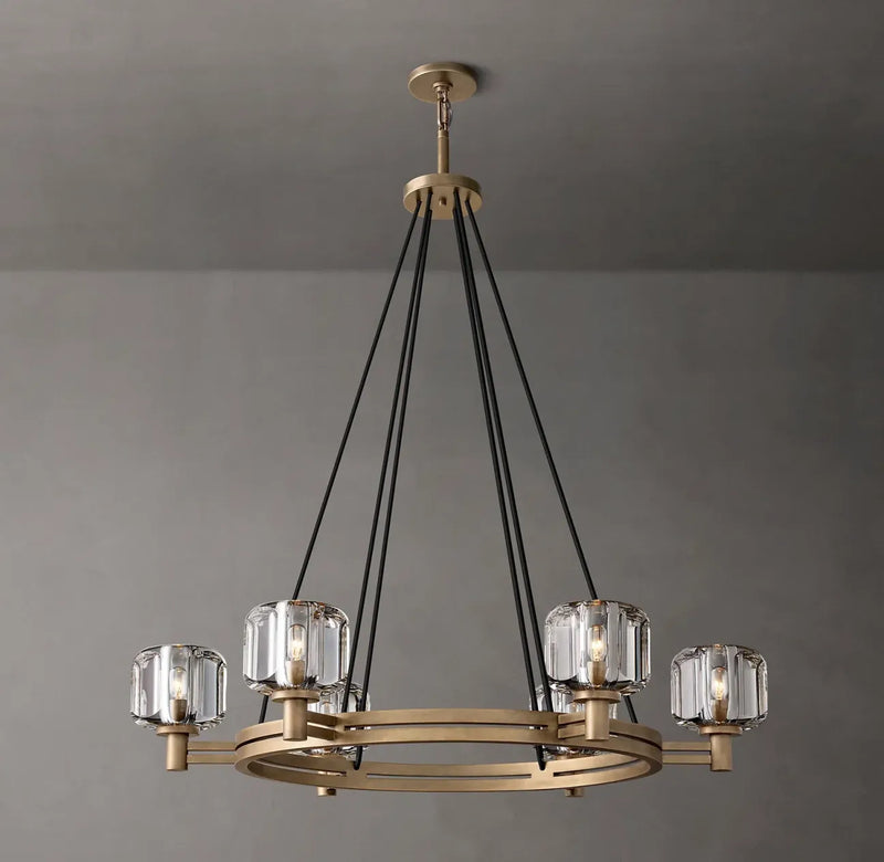 INTRODUC DEMARET ROUND CHANDELIER 36"